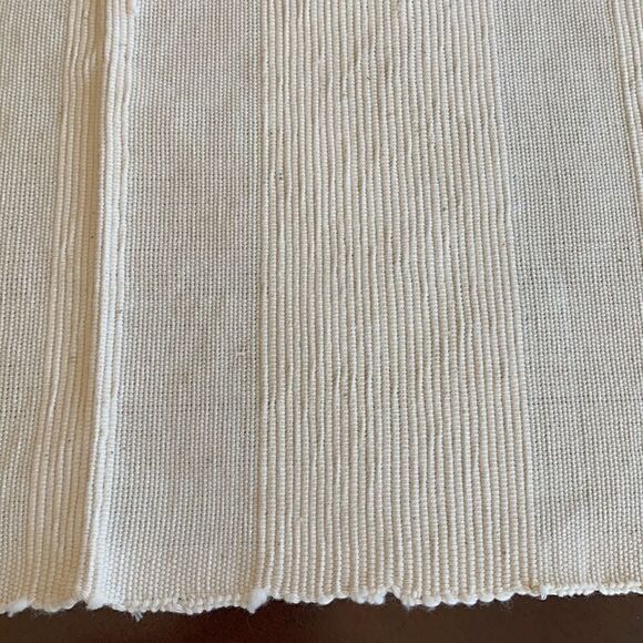 Set of 6 Cream Fringe Dining Table Placemats Coastal Beach Boho - Picture 4 of 7
